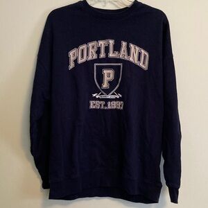 Garage Portland Dark Blue Men's Crewneck Sweater